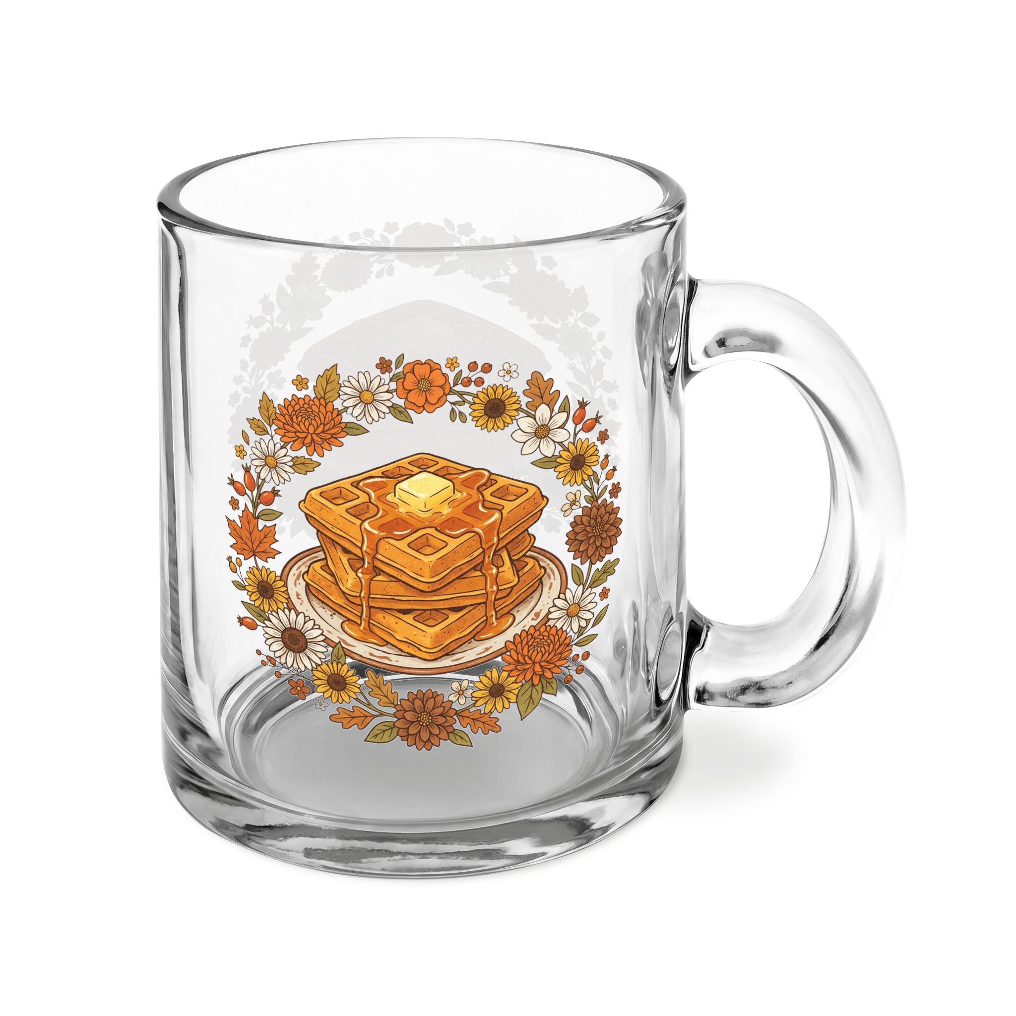 Clear Glass Mug with Handle, 10oz