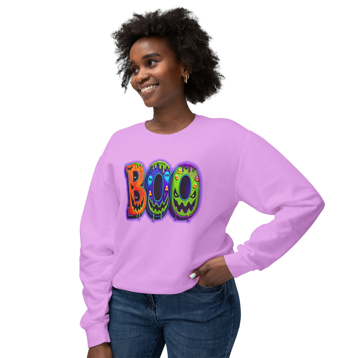 Halloween Unisex Lightweight Crewneck Sweatshirt