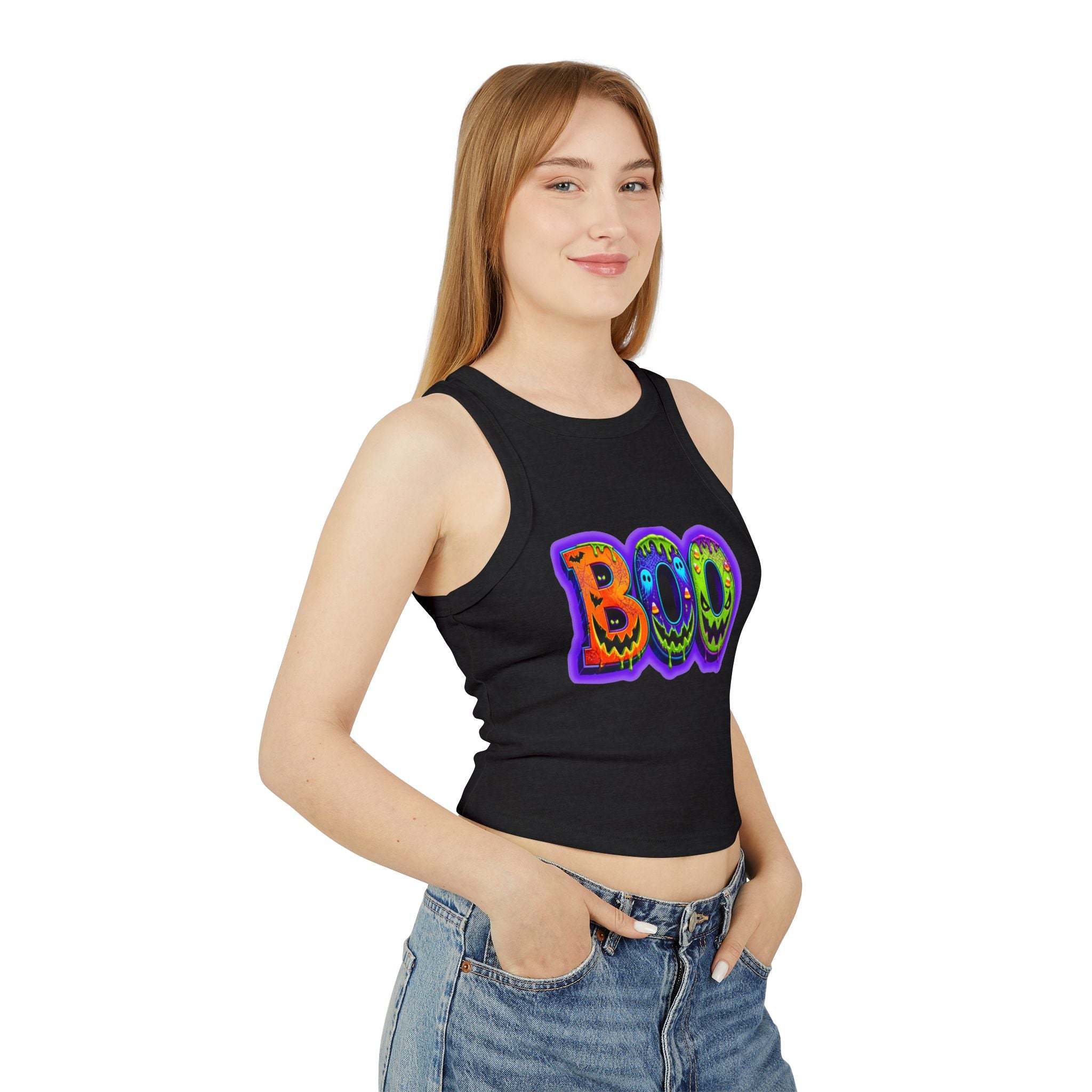 Halloween Women's Micro Rib Racer Tank Top