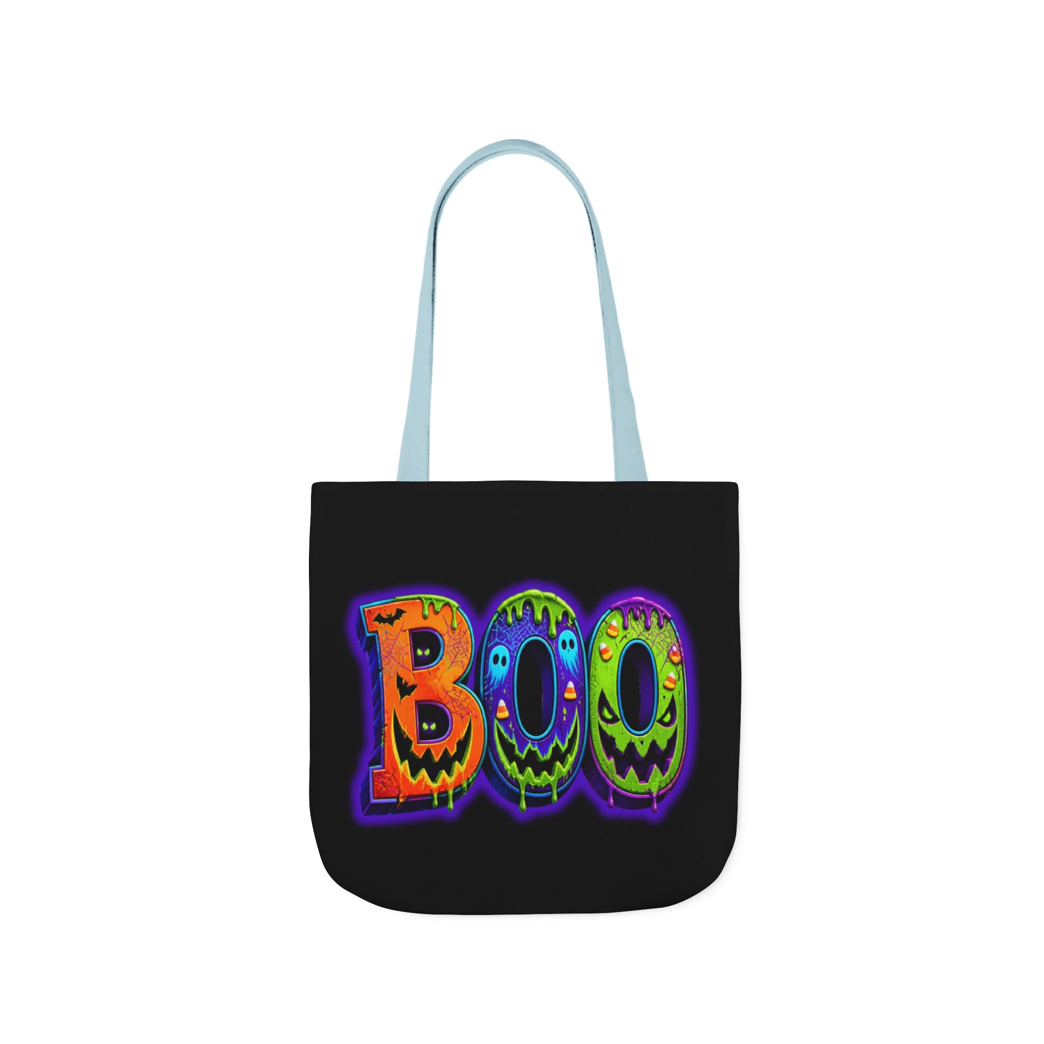Canvas Halloween Tote Bag, 5-Color Straps