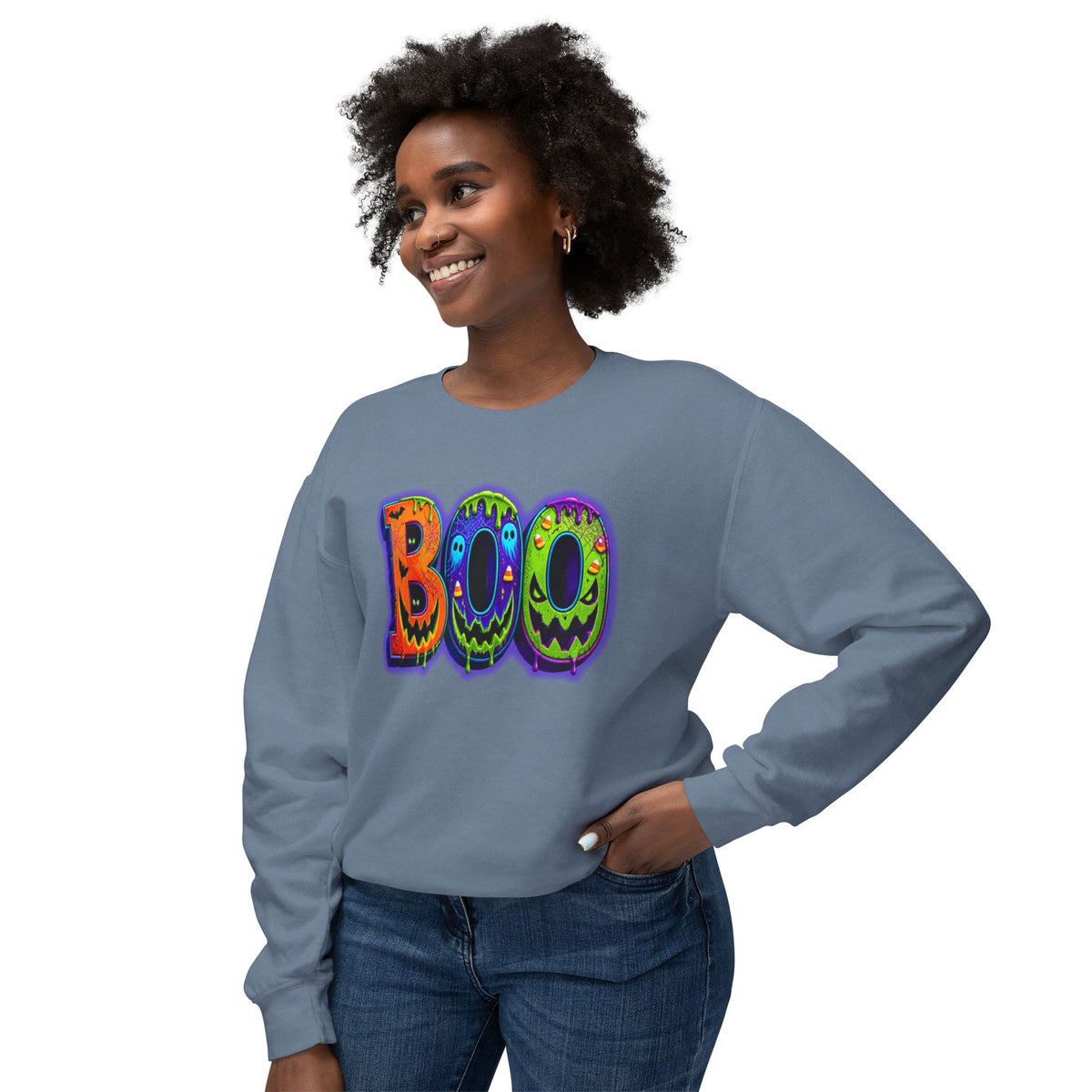 Halloween Unisex Lightweight Crewneck Sweatshirt