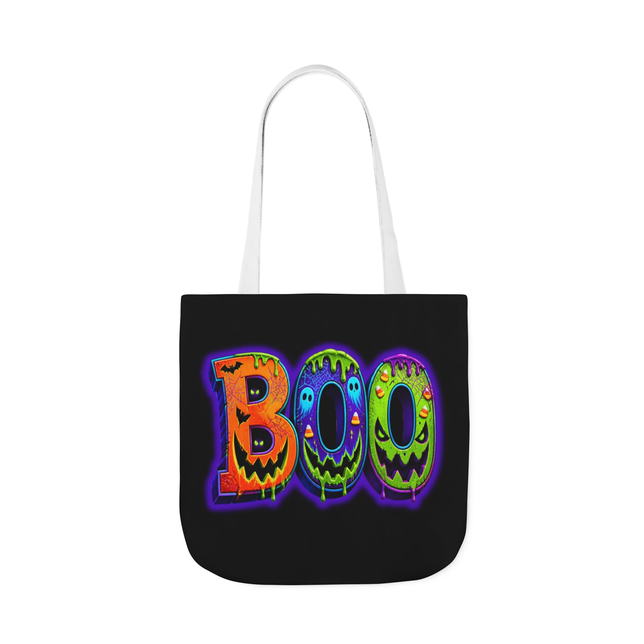 Canvas Halloween Tote Bag, 5-Color Straps