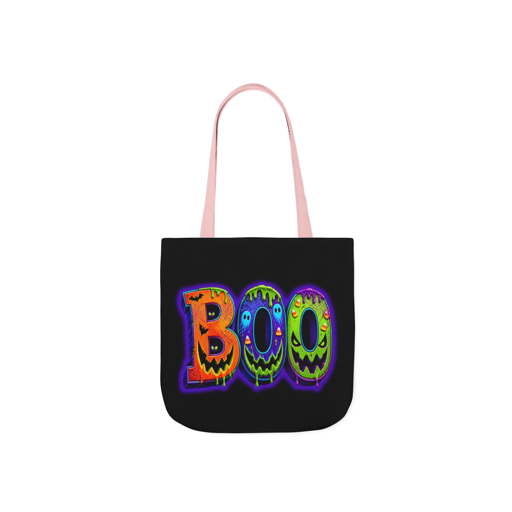 Canvas Halloween Tote Bag, 5-Color Straps