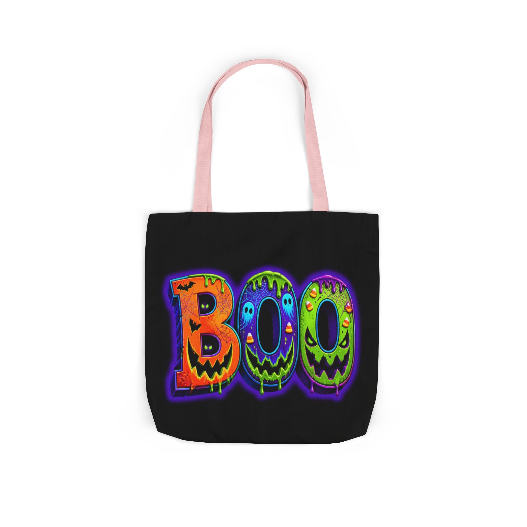 Canvas Halloween Tote Bag, 5-Color Straps