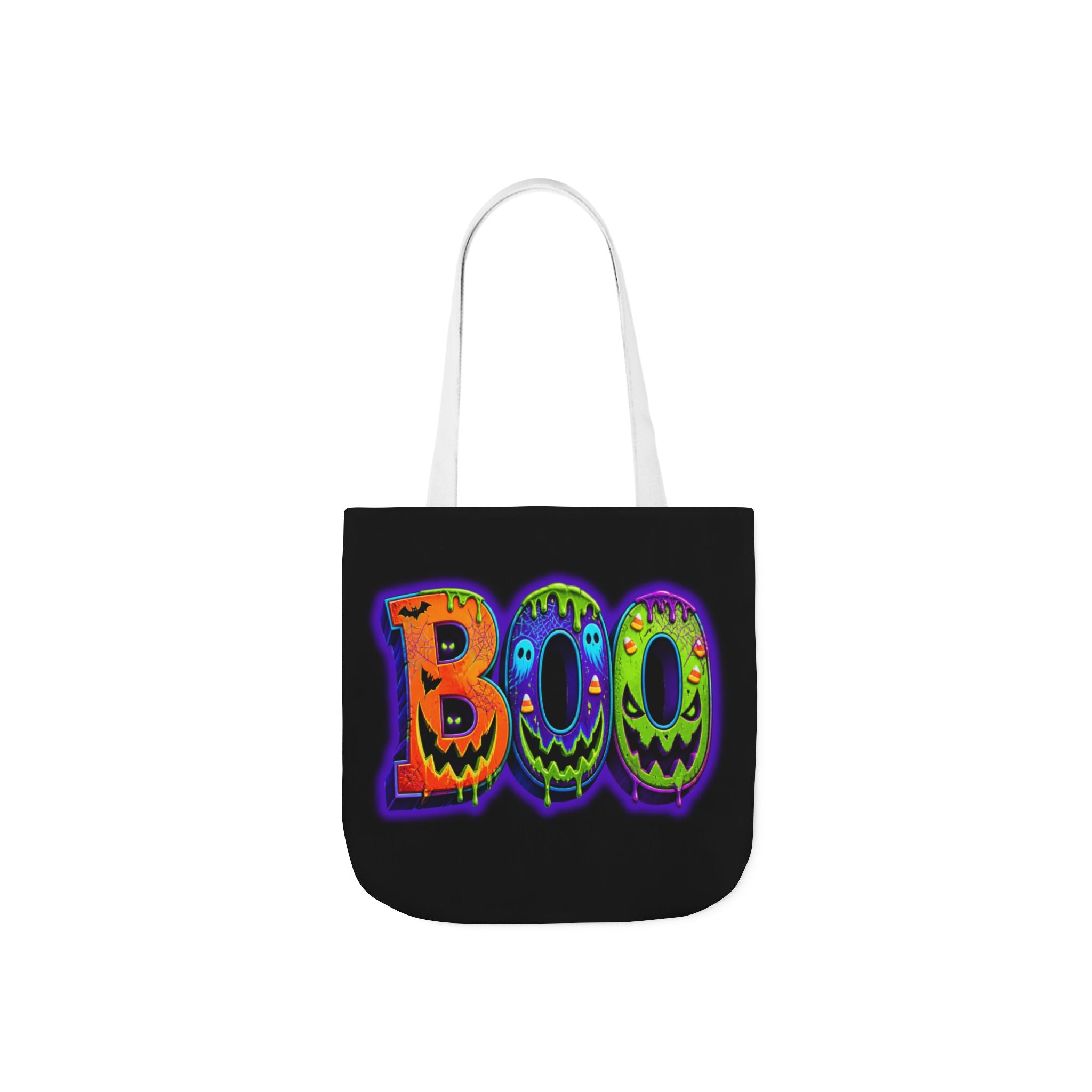 Canvas Halloween Tote Bag, 5-Color Straps