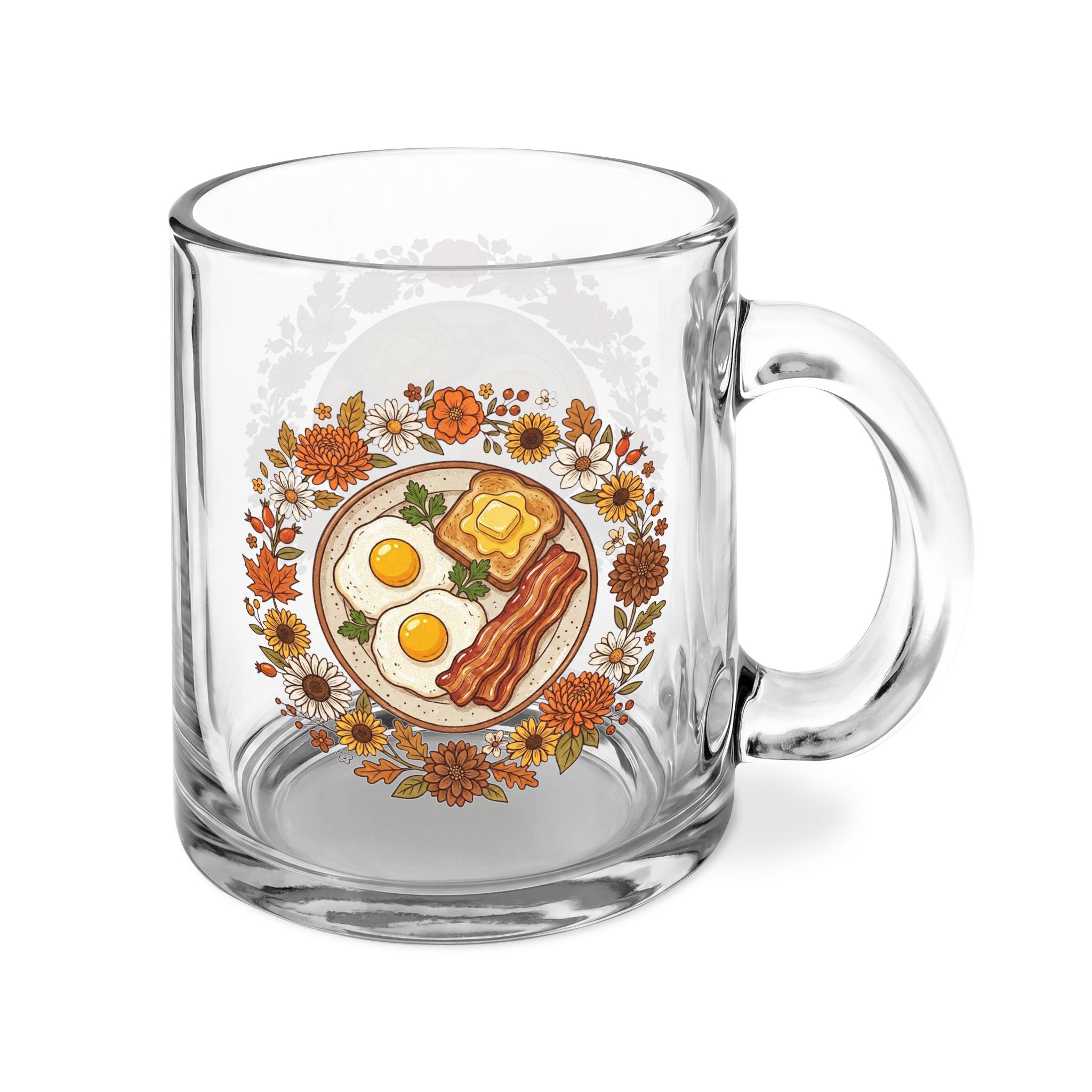 Clear Glass Mug with Handle, 10oz