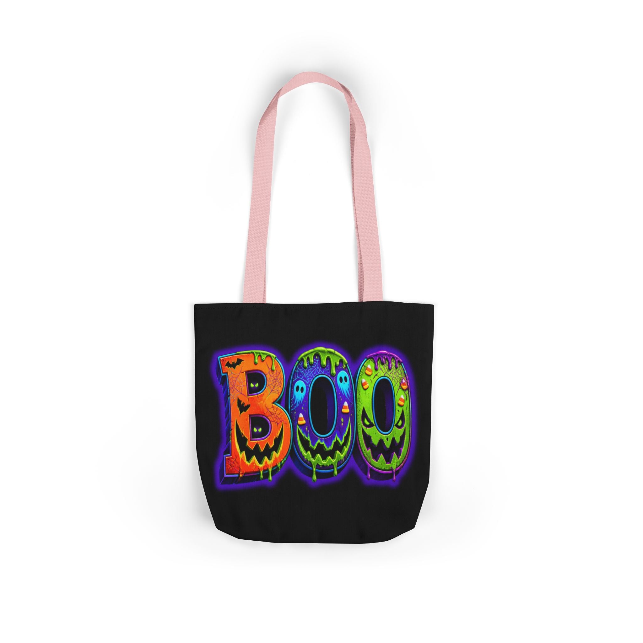 Canvas Halloween Tote Bag, 5-Color Straps